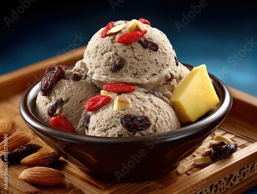 A bowl of sweet adzuki bean...