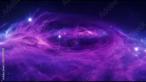 Wallpaper Mural A beautiful purple nebula galaxy in space with stars universe cosmos cosmic dust glowing.
 Torontodigital.ca