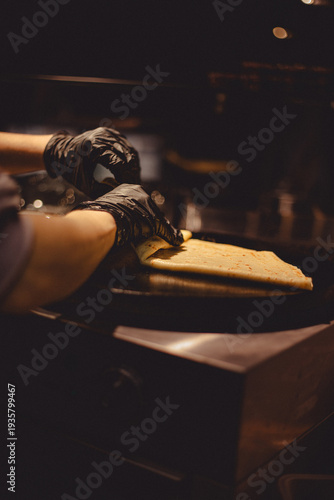 young woman in the kitchen