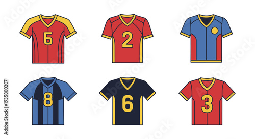 Football Jersey Line art creative bold tone vector