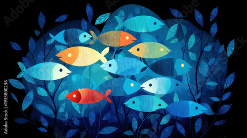 The Christian Jesus fish sy...