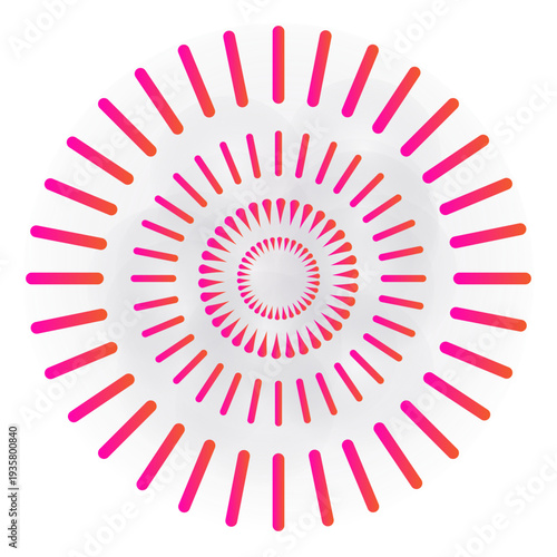 Gradient 4 ring sparks firework