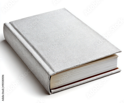 white book cover isolated o...