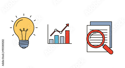 Insights Line art minimal abstract clean illustration