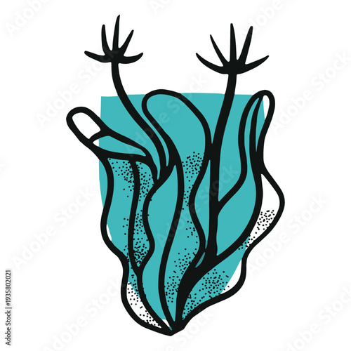 Ocean blue reef plant