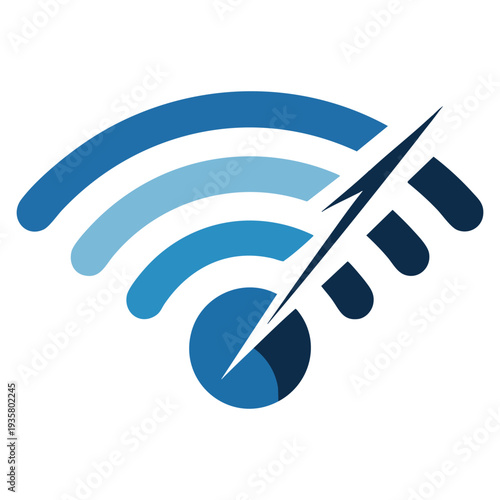 Internet speed load icon in cartoon vector style for web design isolated on white background, symbolizing connection performance and loading indicator concept