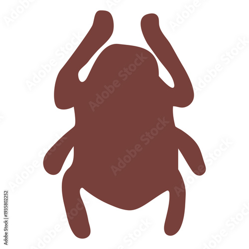 Egyptian symbol scarab silhouette