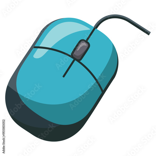 Isolated computer mouse icon vector illustration design suitable for office technology digital device workspace and business projects