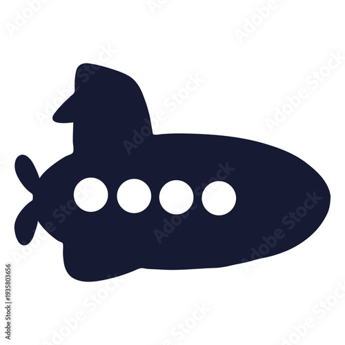 Simple submarine silhouette