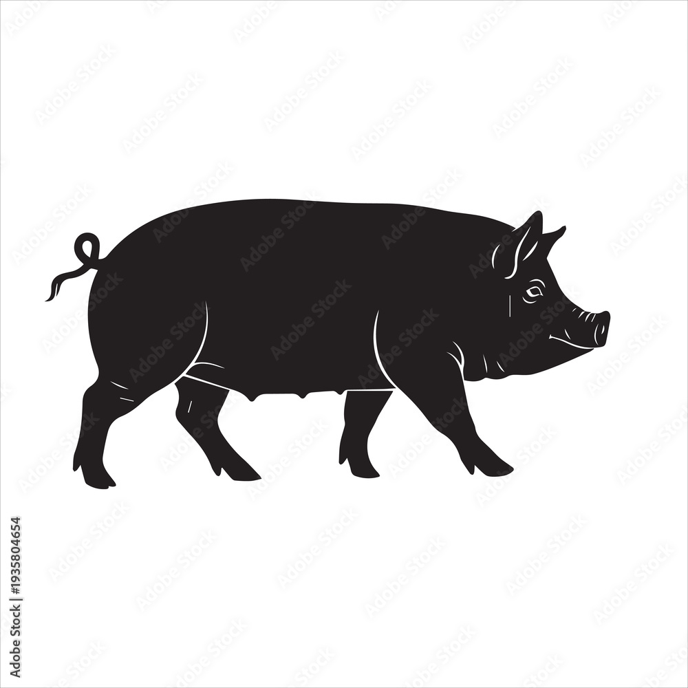 Obraz premium Wild Boar Animal Icon