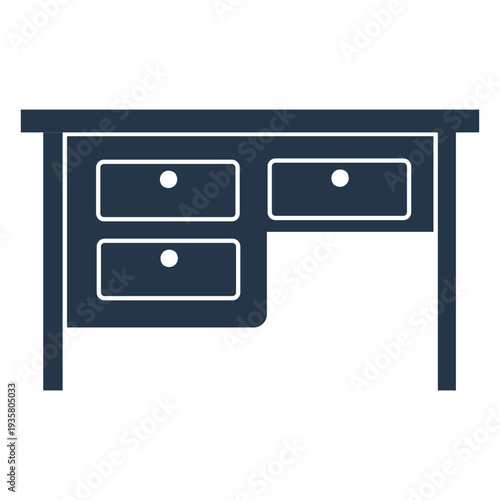 Drawer work desk stencil profile