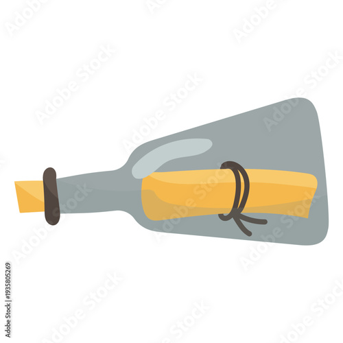 Message in a bottle sideway icon