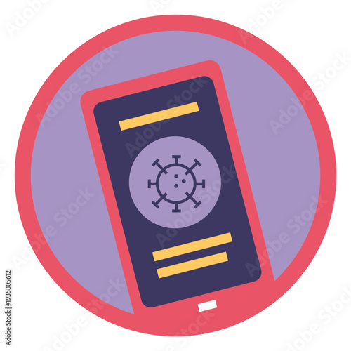 Covid 19 phone icon