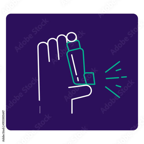Covid 19 asthma stroke icon