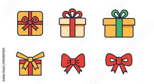 Gift Wrap Line art modern abstract minimal vector