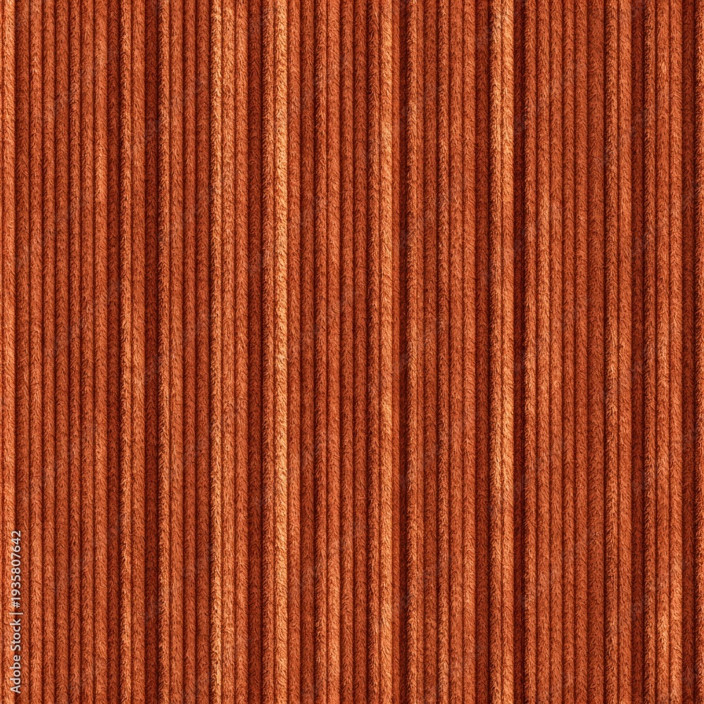 Fototapeta premium Textured orange fabric with parallel lines and warm tones