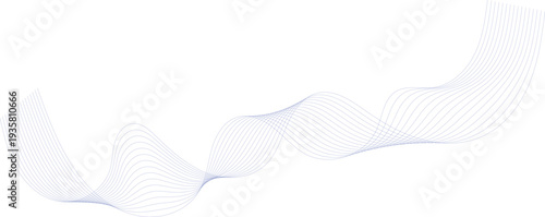 Vector illustration of a white dove flying over a blue gradient wave pattern with flowing lines and a light tech concept design on a clean backdrop