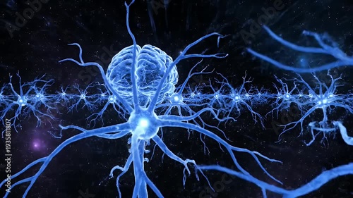 Stunning Visualization of Neurons and Brain Activity in the Human Body.