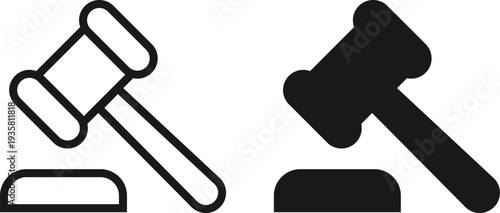 Modern Gavel (Judge Hammer) icon