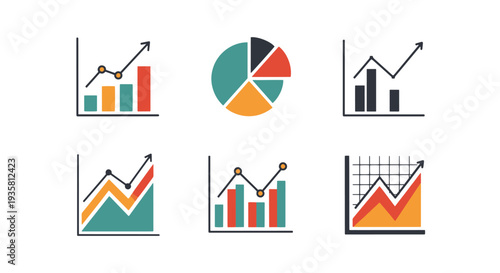 Graph Line art abstract elegant tone illustration