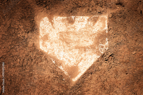 Worn Used Home Plate for Baseball Homeplate Base