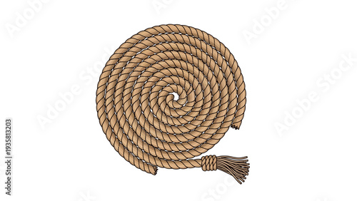 Coiled Rope with Tassel.
