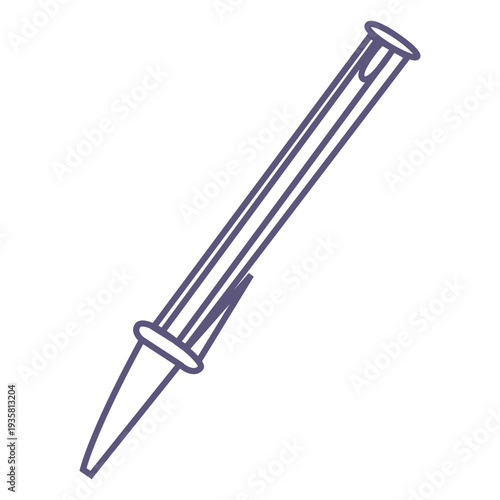 Ballpoint pen stroke icon