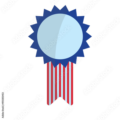 Patriotic award ribbon element