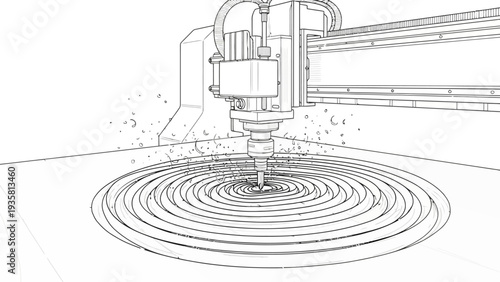 Water Jet Cutting Machine.