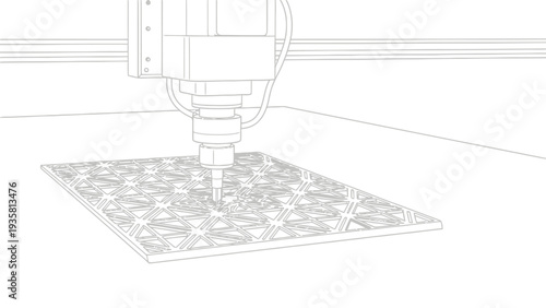 3D Printer Creating Object.