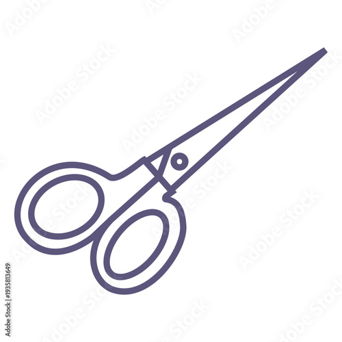 School scissors stroke icon