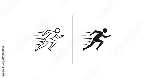 Black silhouette vector illustration of an athletic basketball player running in a competition symbolising speed and success as a powerful sports icon figure