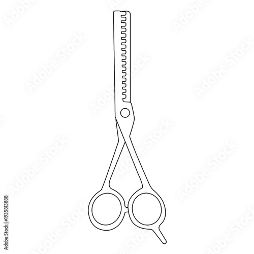 Hairdressing scissors line