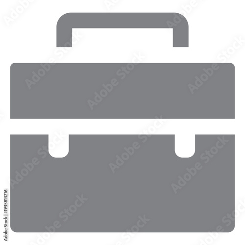 School messenger bag flat icon