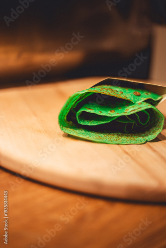 heart on a wooden table
