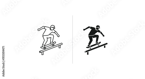 Silhouette of a man jumping and swinging vector illustration