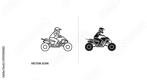 Motorcycle riding on road and isolated white background