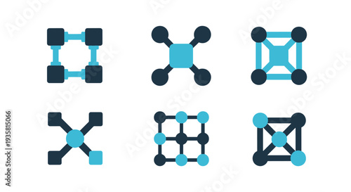 Grid Network Line soft abstract creative illustration