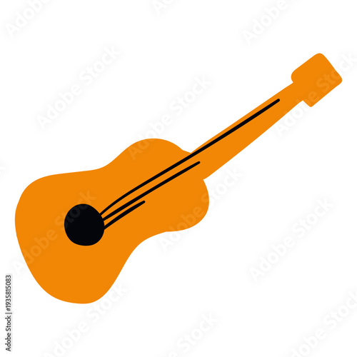 Cinco de mayo guitar man flat