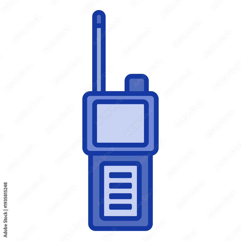 Obraz premium Handheld police scanner flat