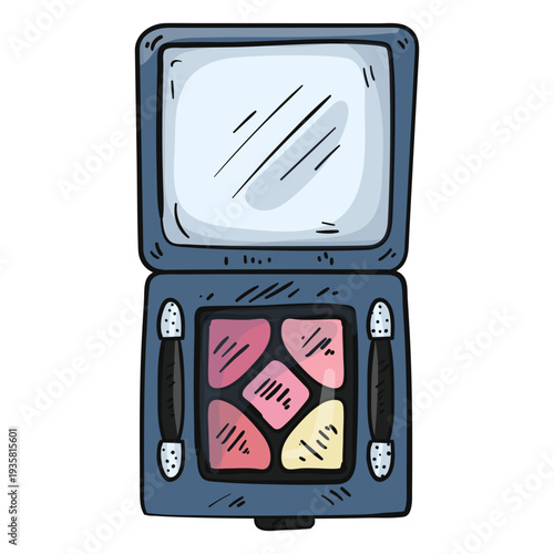 Cute eyeshadow with mirror