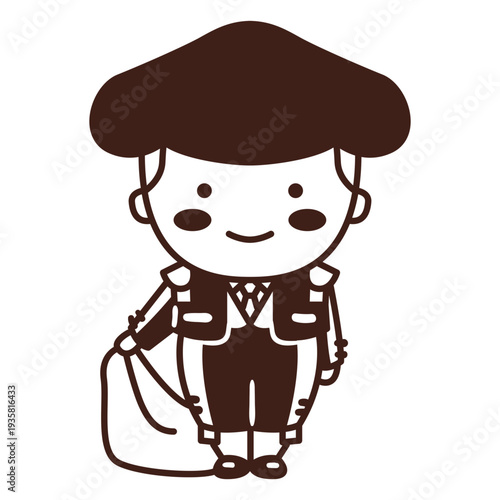 Stroke spanish matador man