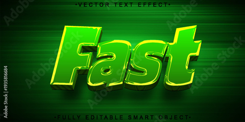  Fast Speed Motion Typography Vector Fully Editable Smart Object Text Effect