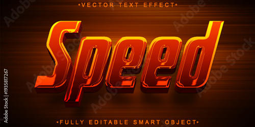  Speed Fast Motion Typography Vector Fully Editable Smart Object Text Effect