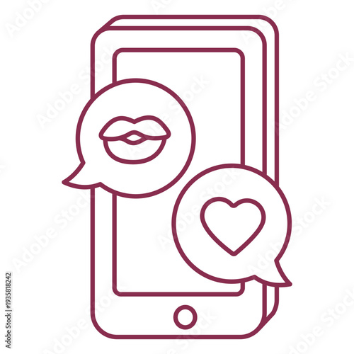 Valentine texting mobile