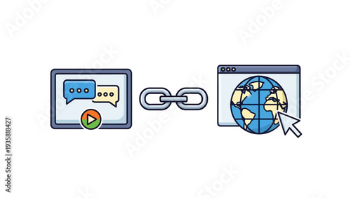 Link Chain Internet Connection.