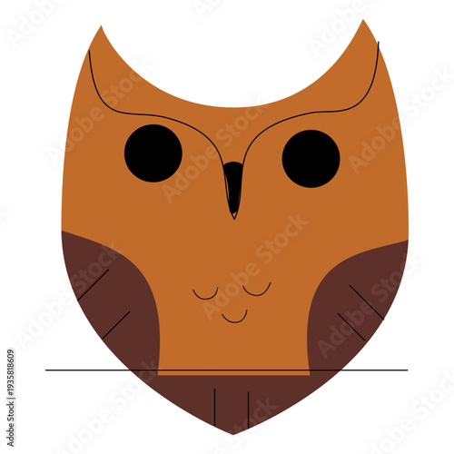 Great horned owl flat