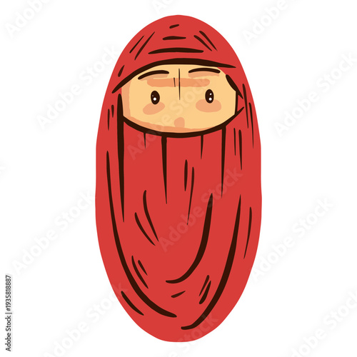 Arab woman head niqab