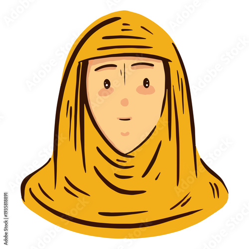Arab woman head