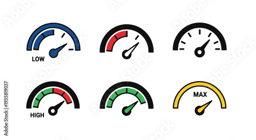 Pressure Gauge Line art vector creative smooth modern illustration